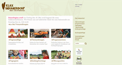 Desktop Screenshot of klax-indianerdorf.de